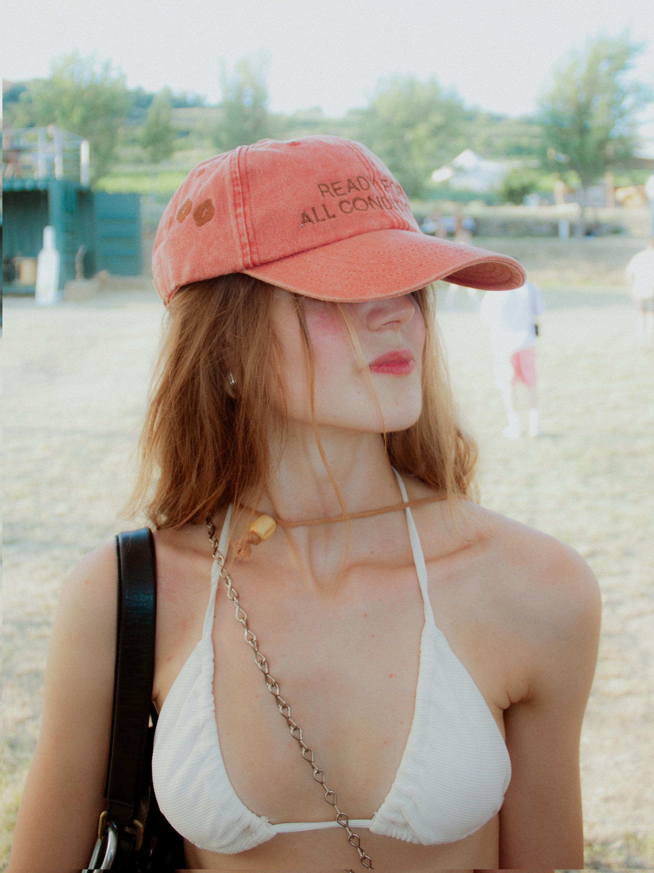 Washed Orange Cap