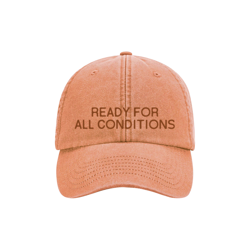 Washed Orange Cap
